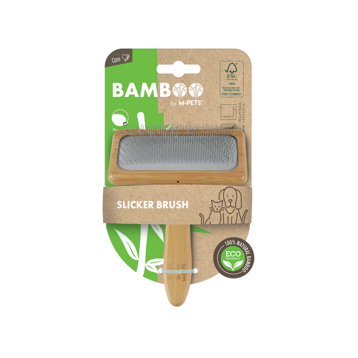 M-PETS Bamboo Slicker Brush