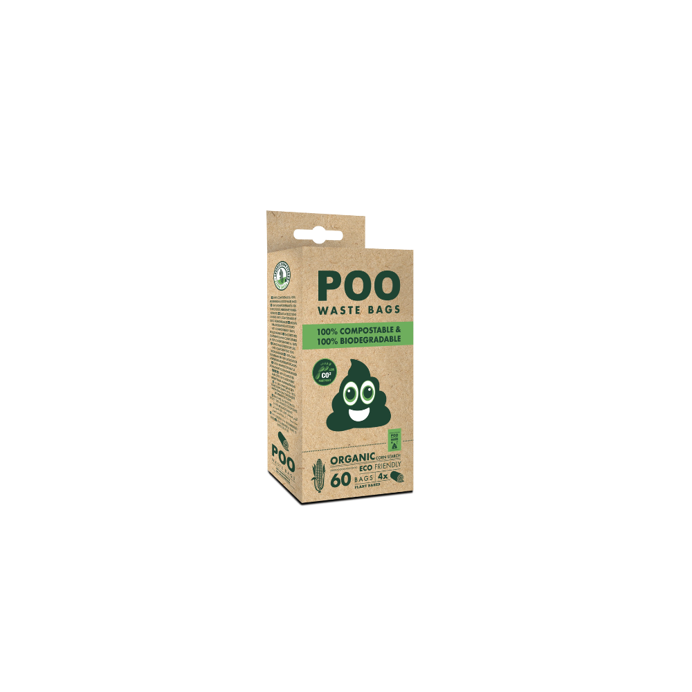 M-PETS Poo 100% Compostable & Biodegradable Dog 60 Bags