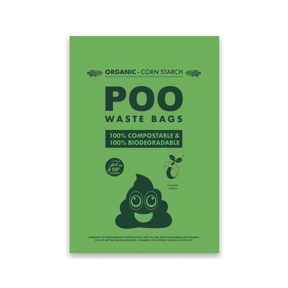 M-PETS Poo 100% Compostable & Biodegradable Dog 60 Bags