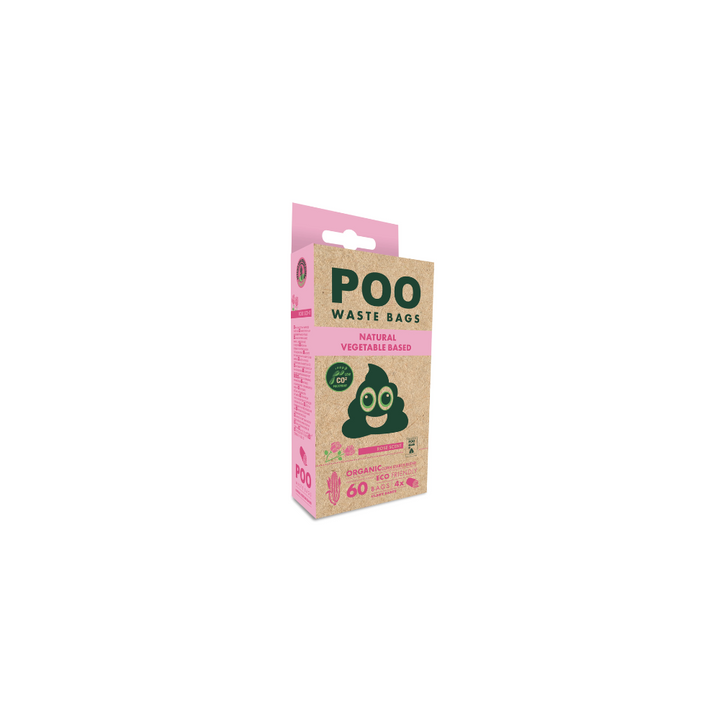 M-PETS Poo Dog Waste Bags Rose Scented