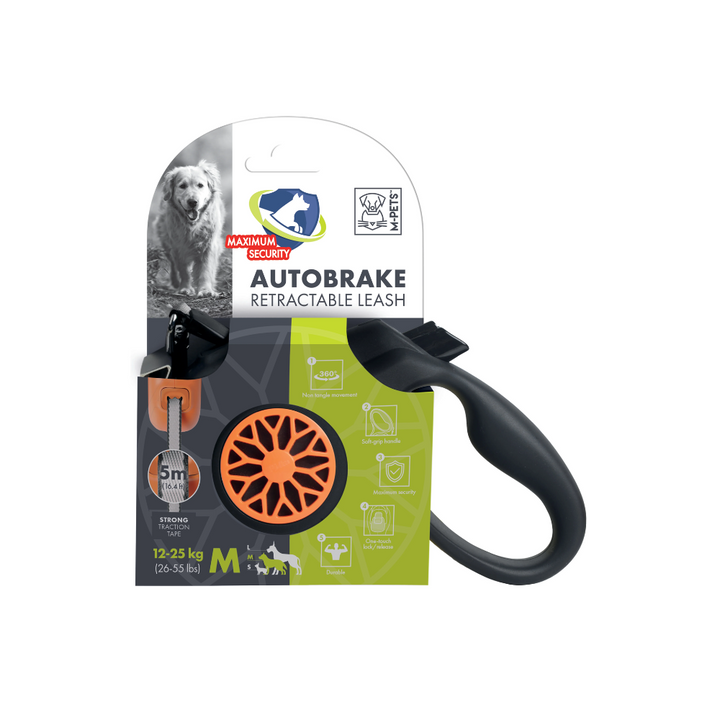 M-PETS Autobrake Retractable Smart Leash