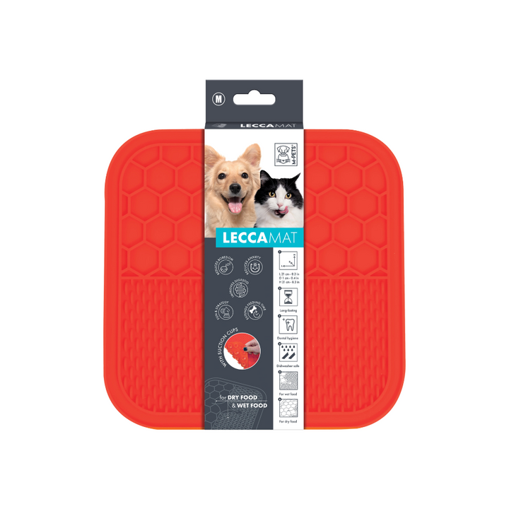 M-PETS Lecca Mat Red For Dogs And Cats