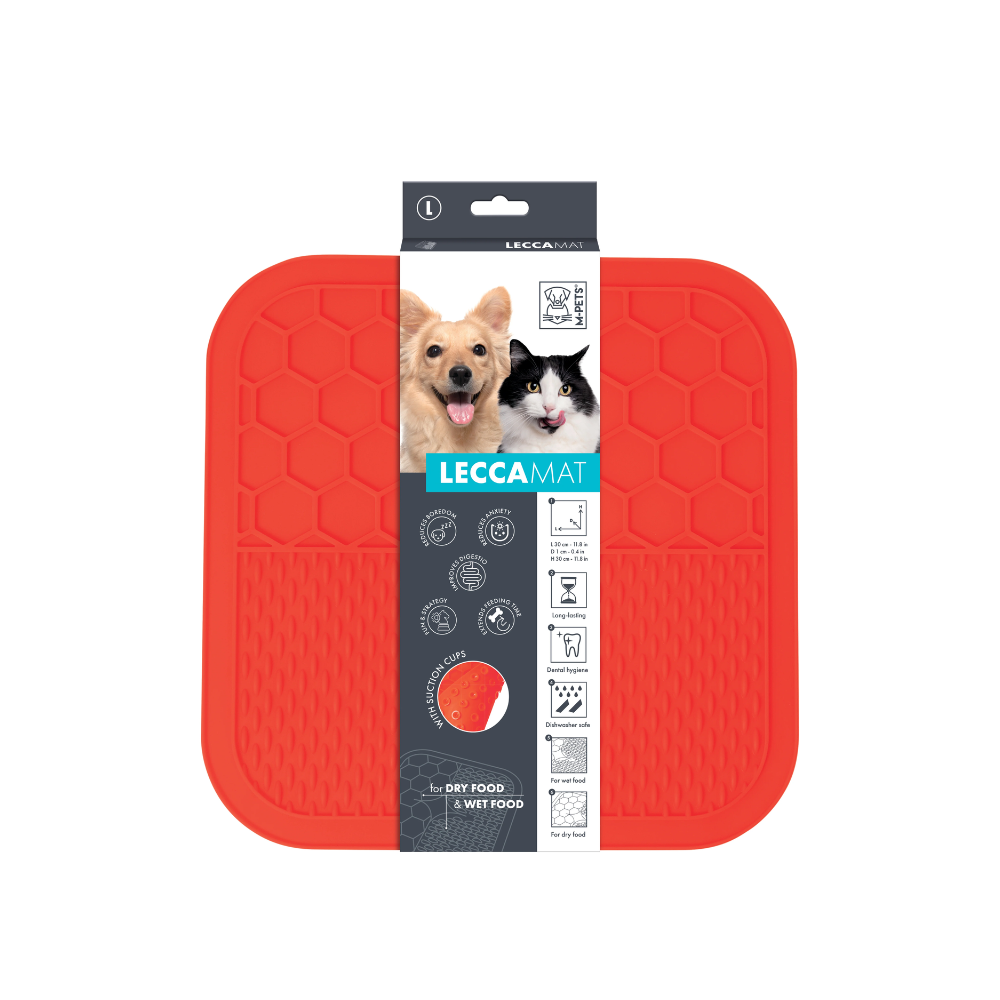 M-PETS Lecca Mat Red For Dogs And Cats