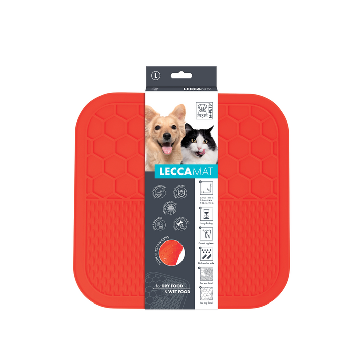M-PETS Lecca Mat Red For Dogs And Cats