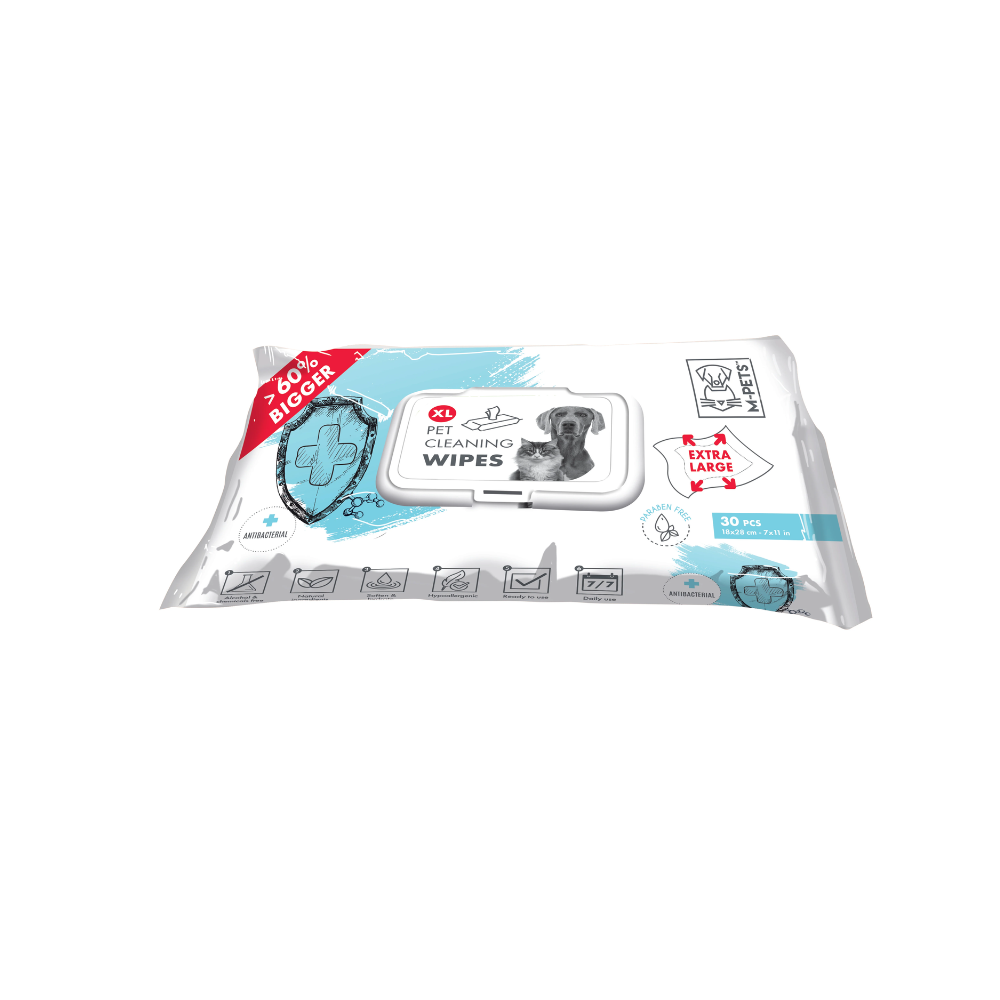 M-PETS Pet Cleaning Wipes Anti-Bacteria Wipes X Large