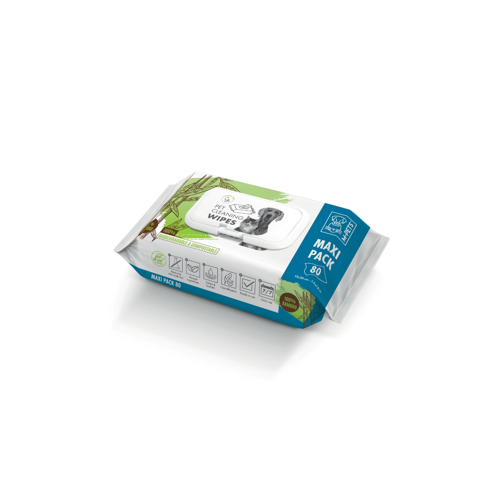 M-PETS Pet Cleaning Wipes 100% Bamboo