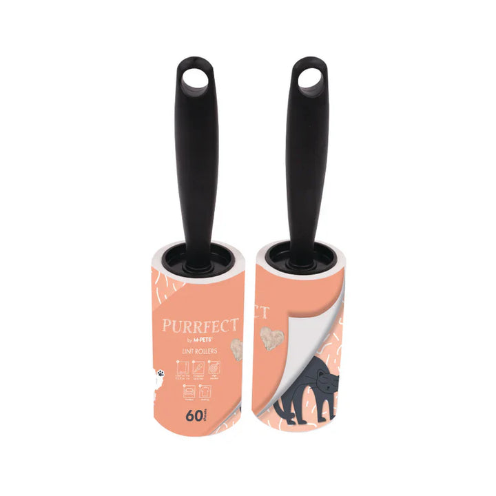 M-PETS Purrfect Lint Rollers Pink 60 Sheets 2PK