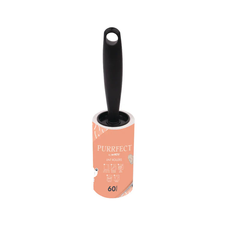 M-PETS Purrfect Lint Rollers Pink 60 Sheets 2PK