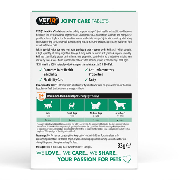 Vetiq Healthy + Joint Care Adult Cats & Dogs 45 Tablets