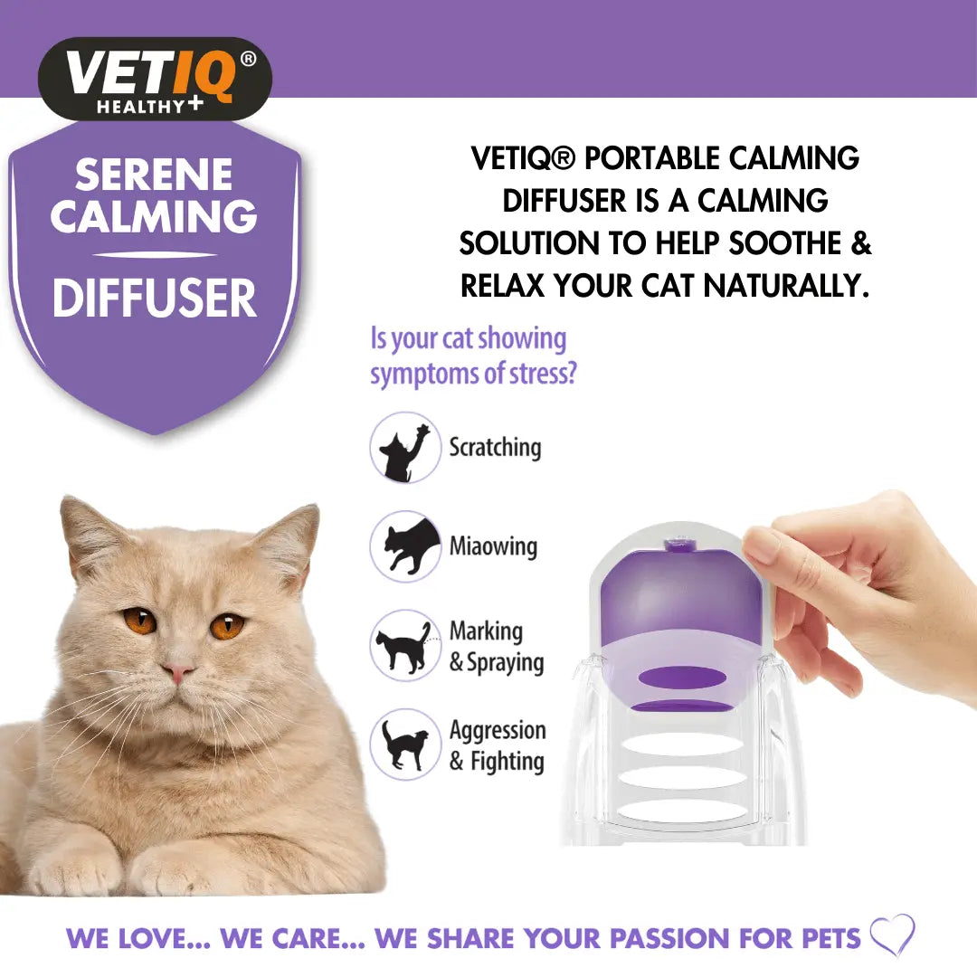 Vetiq Healthy+ Serene Calming Diffuser &amp; Refill, 30DAY