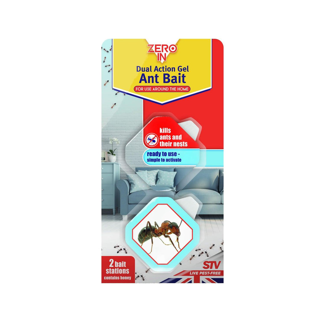 Zero In Dual Action Gel Ant Bait Twin Pack