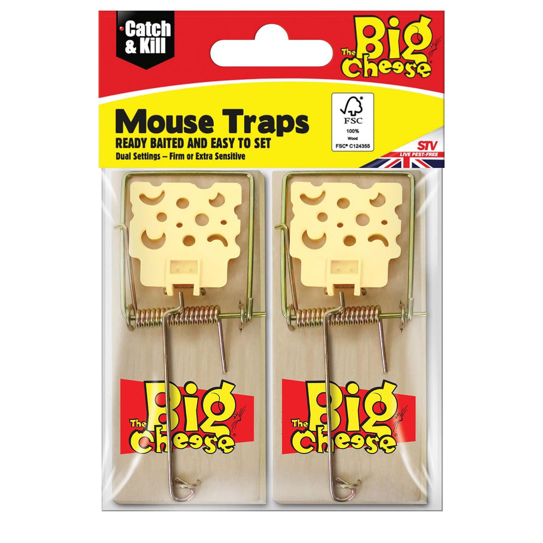 The Big Cheese Mouse Trap Wooden Twin Pack