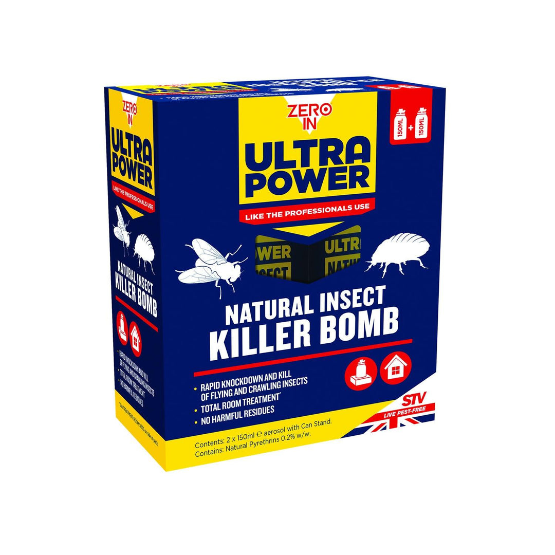 Zero In Ultra Power Natural Insect Killer Bomb 150ml x Twin Pack