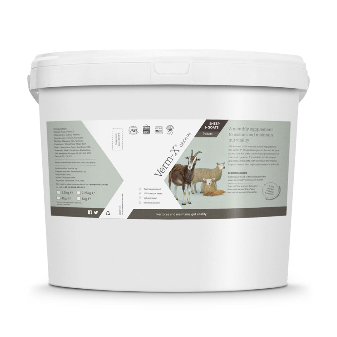 Verm-X Original Pellets For Sheep & Goats 4kg Pail