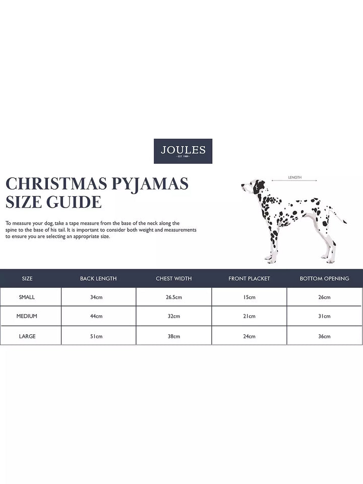 Rosewood Joules - Festive Dog Pyjamas