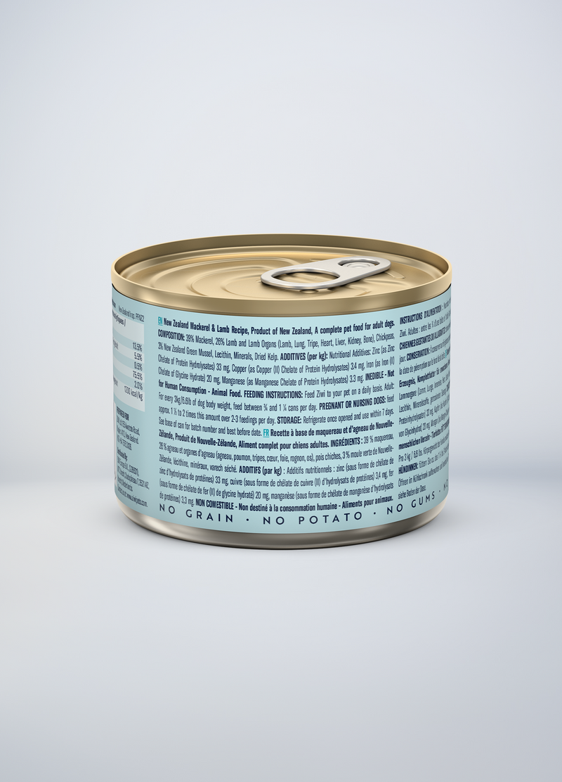 Ziwipeak Daily Dog Cuisine Tins Mackerel & Lamb