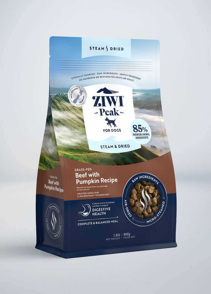 Ziwipeak Dog Steam & Dried Beef Pouch