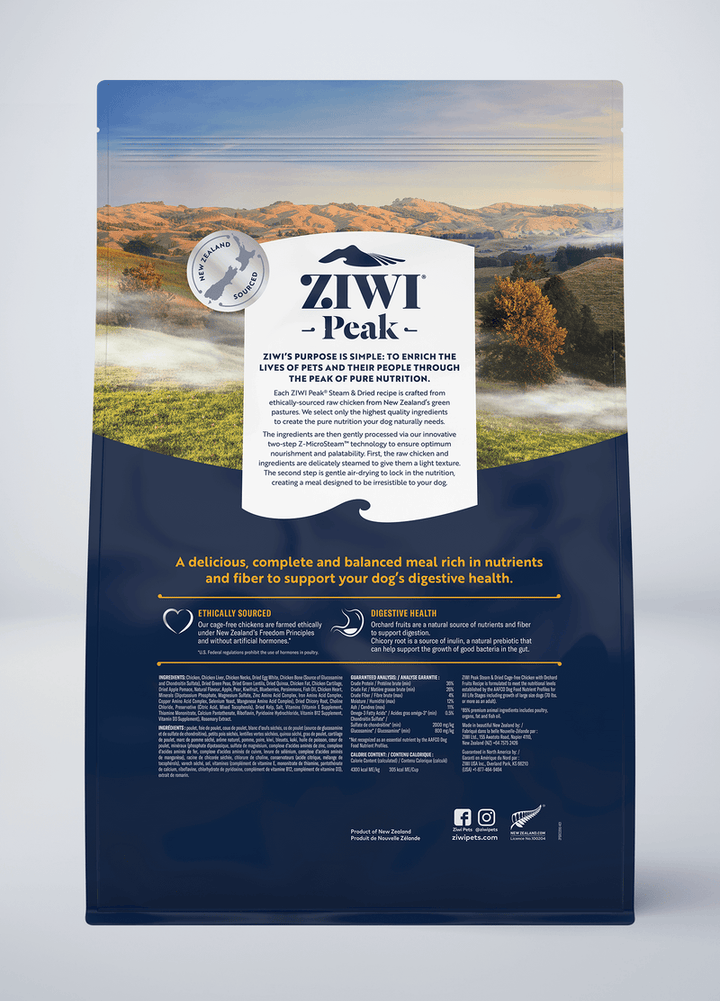 Ziwipeak Dog Steam & Dried Chicken Pouch