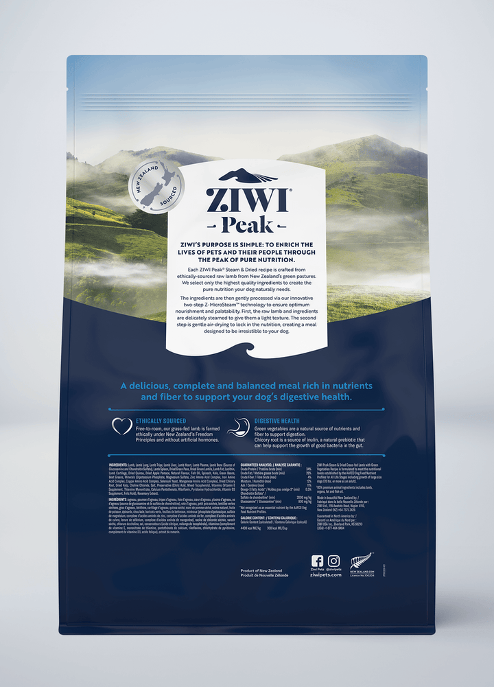 Ziwipeak Dog Steam & Dried Lamb Pouch