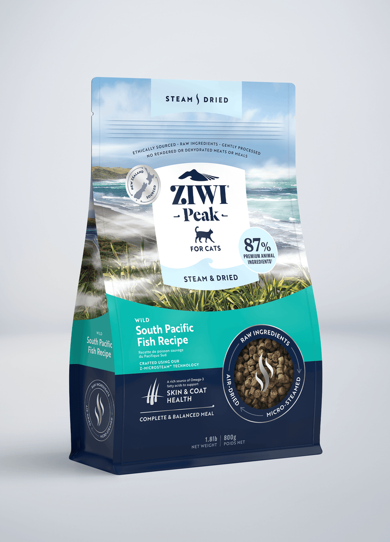 Ziwipeak Cat Steam & Dried Wild South Pacific Fish Pouch