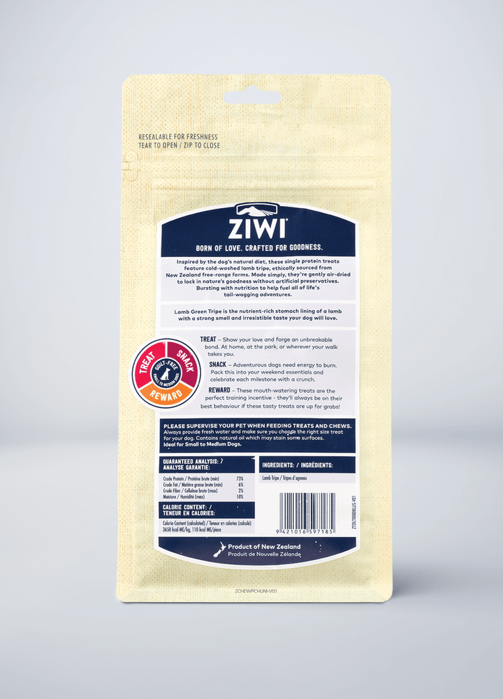Ziwipeak Dog Treats Lamb Green Tripe 80g
