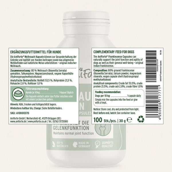 Aniforte Frankincense (Boswellia) Capsules 100pcs