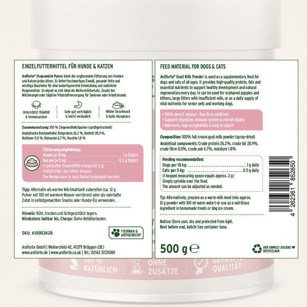 Aniforte Goat Milk Powder 500g
