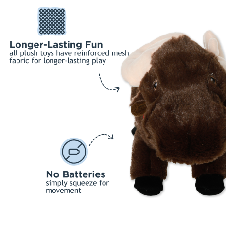 Tall Tails Plush Animated Moose Toy