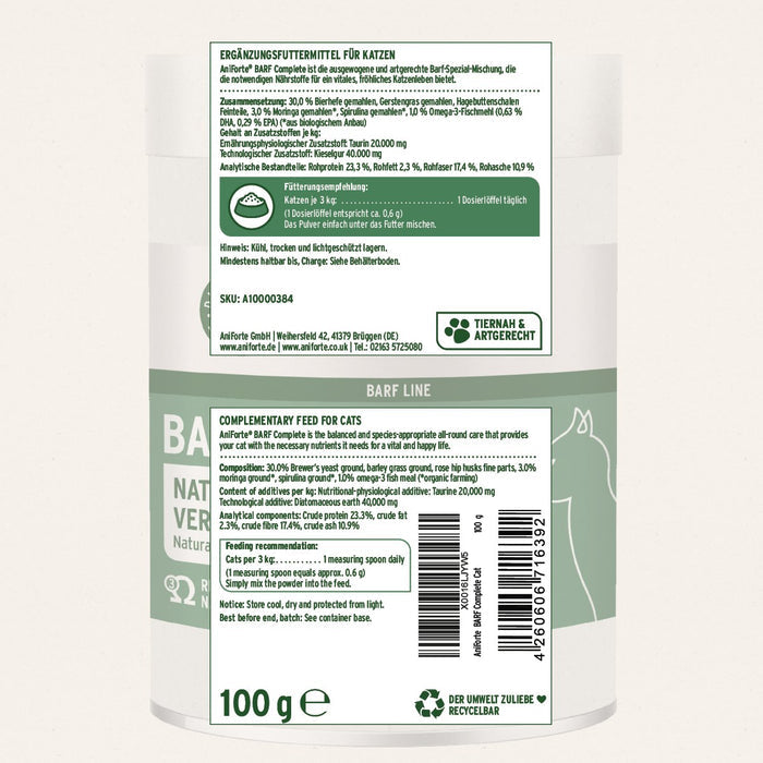 Aniforte Feline Complete (Formerly BARF Complete) 100g