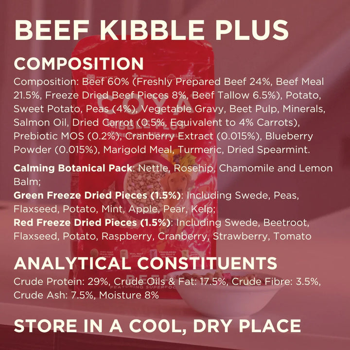 Coya Freeze Dried Kibble Plus Beef 1.5kg