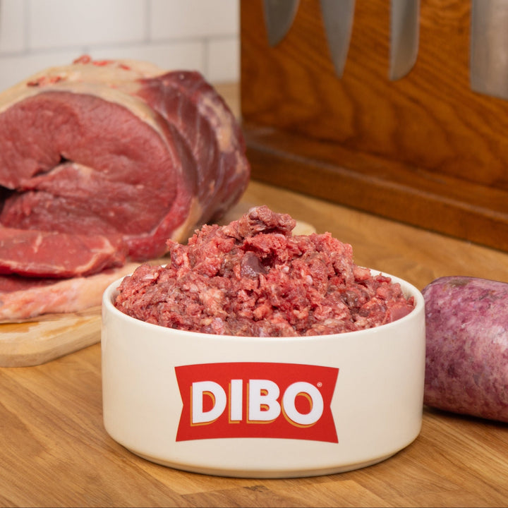 DIBO Single Protein Beef (up to 10% bone) Chubb 454g