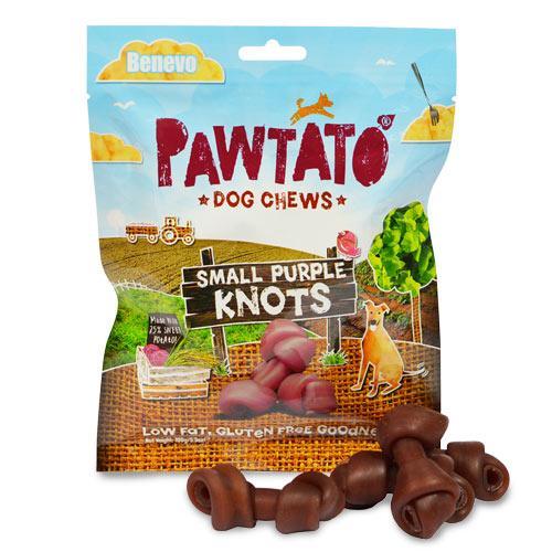 Benevo Vegan Pawtato Knots - Small Purple 150g