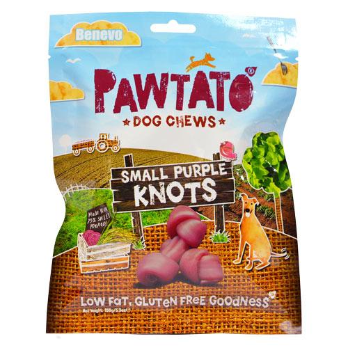 Benevo Vegan Pawtato Knots - Small Purple 150g