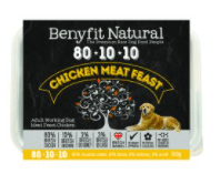 Benyfit Natural 80.10.10 Chicken Meat Feast, 500g (Raw Frozen)