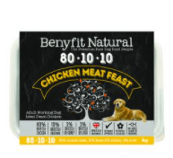 Benyfit Natural 80.10.10 Chicken Meat Feast, 1kg (Raw Frozen)