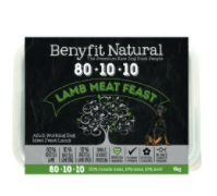 Benyfit Natural 80.10.10 Lamb Meat Feast, 1kg (Raw Frozen)