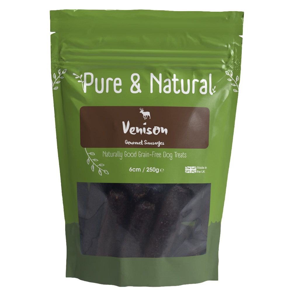 Pure & Natural Venison Gourmet Sausages 6cm