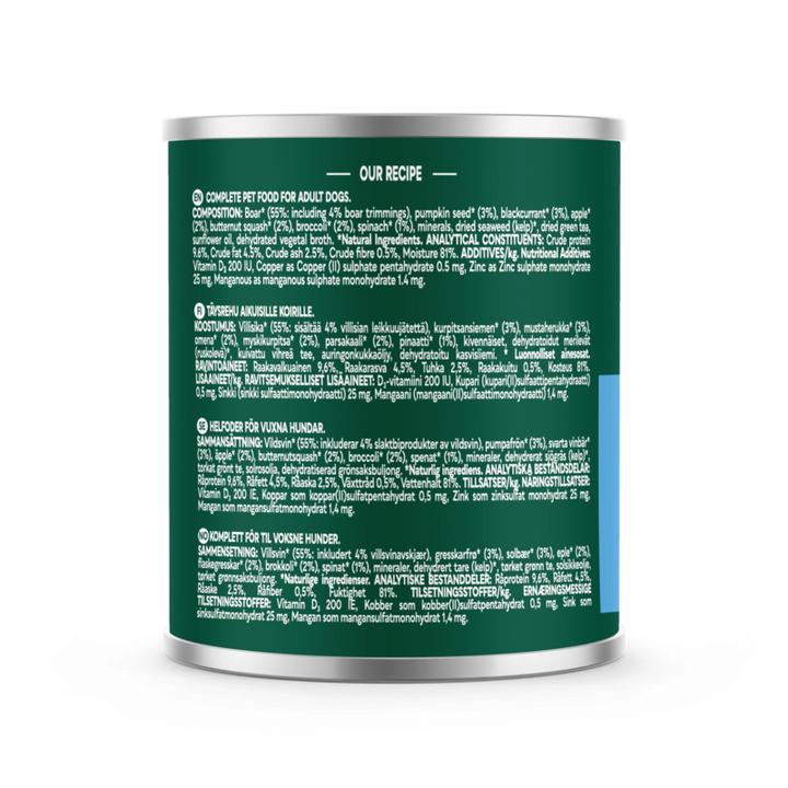 Natures Menu Country Hunter Wild Boar with Superfoods 600g x 6