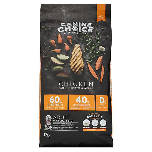 Canine Choice Super Premium Grain Free Large Adult Dry Chicken 12kg