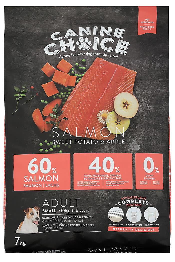 Canine Choice Super Premium Grain Free Small Adult Dry Salmon 7kg