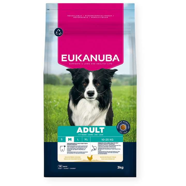 Eukanuba Adult Dog Medium Breed Chicken 3Kg