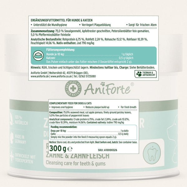 Aniforte Dental Powder for Dogs and Cats