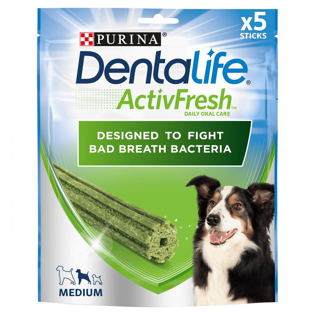 DENTALIFE ActivFresh Medium Dog Treat Dental Stick 5 Sticks
