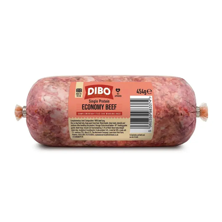 DIBO Single Protein Economy Beef Chubb 454g