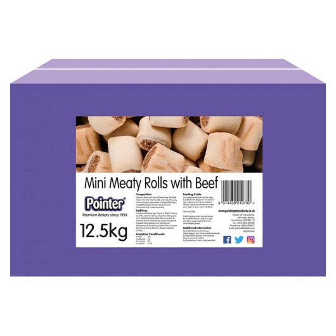 Pointer Mini Meaty Rolls with Beef 12.5Kg