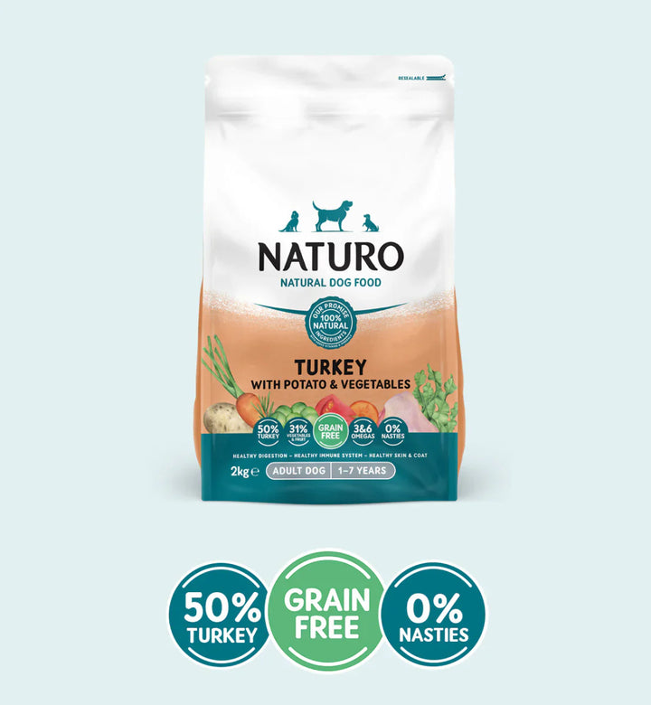 Naturo Turkey with Potato & Vegetables Dry Dog Food