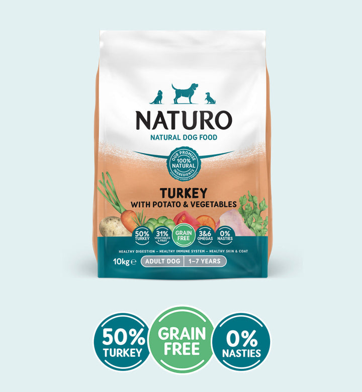 Naturo Turkey with Potato & Vegetables Dry Dog Food