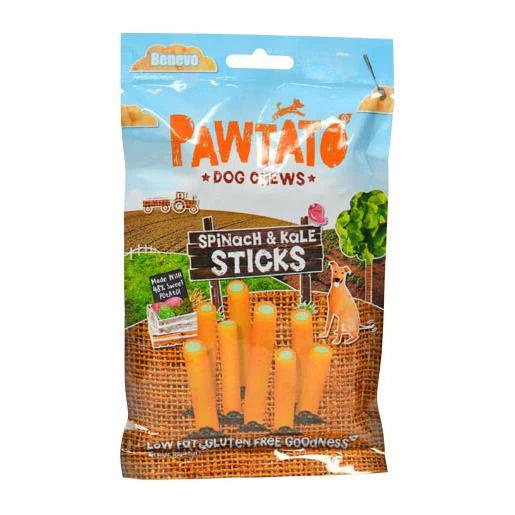 Benevo Pawtato Sticks - Spinach &amp; Kale 120g - Ormskirk Pets