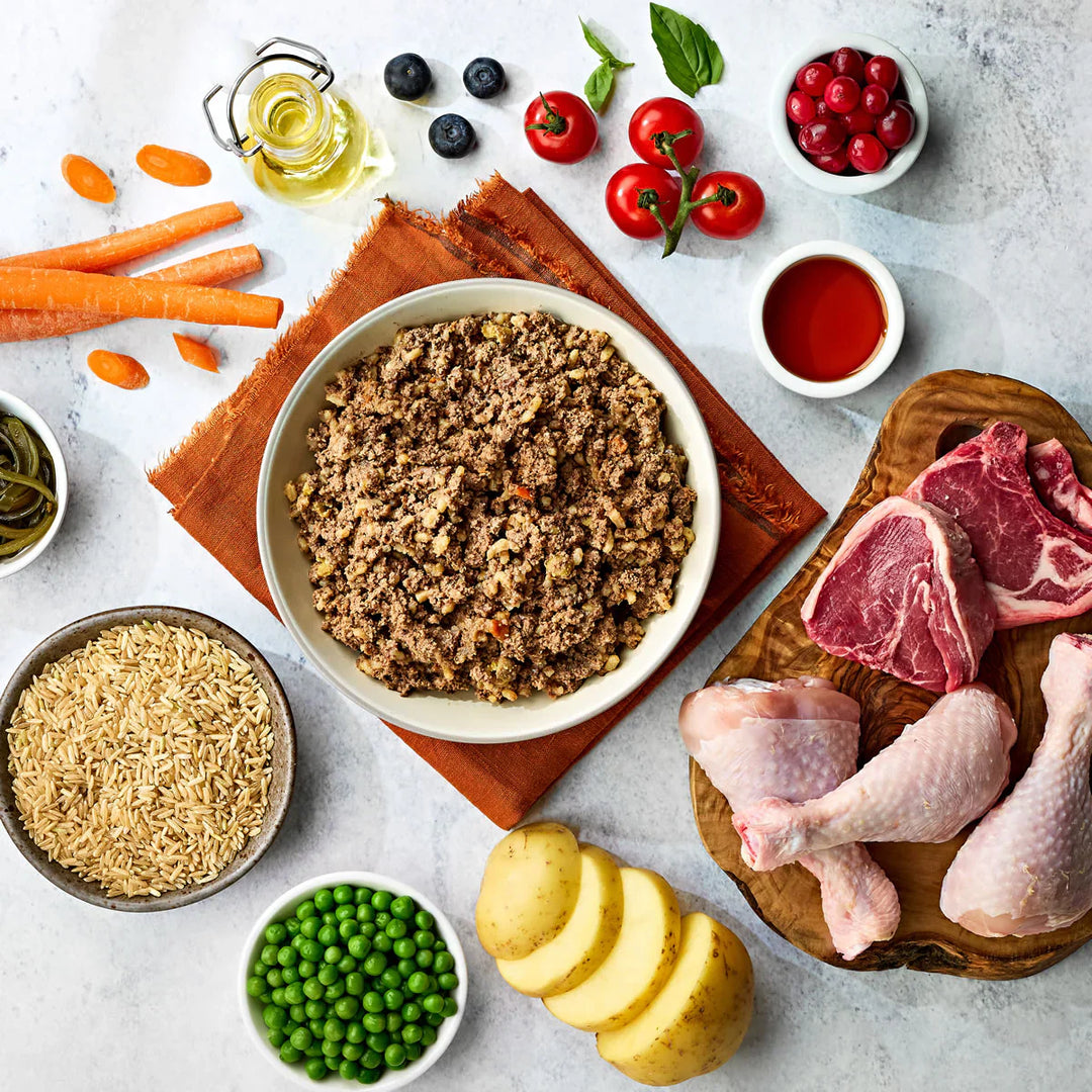 Naturo Adult Dog Chicken Lamb & Rice With Veg Tray 400g x 7