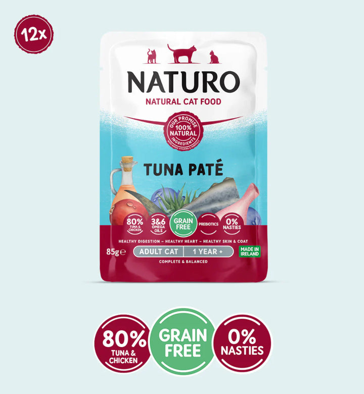 Naturo Cat Tuna Paté Pouch 85g x 12